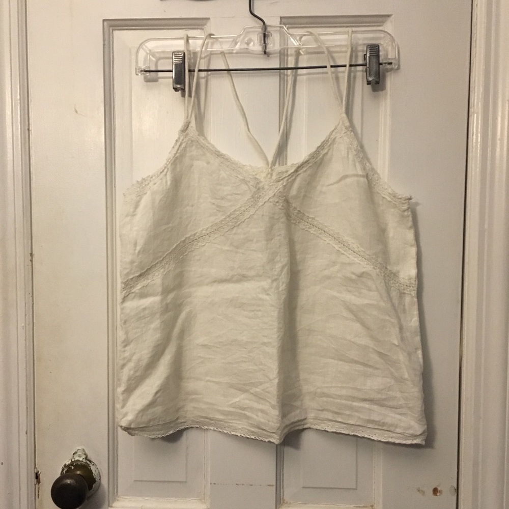 Zara strappy cream top